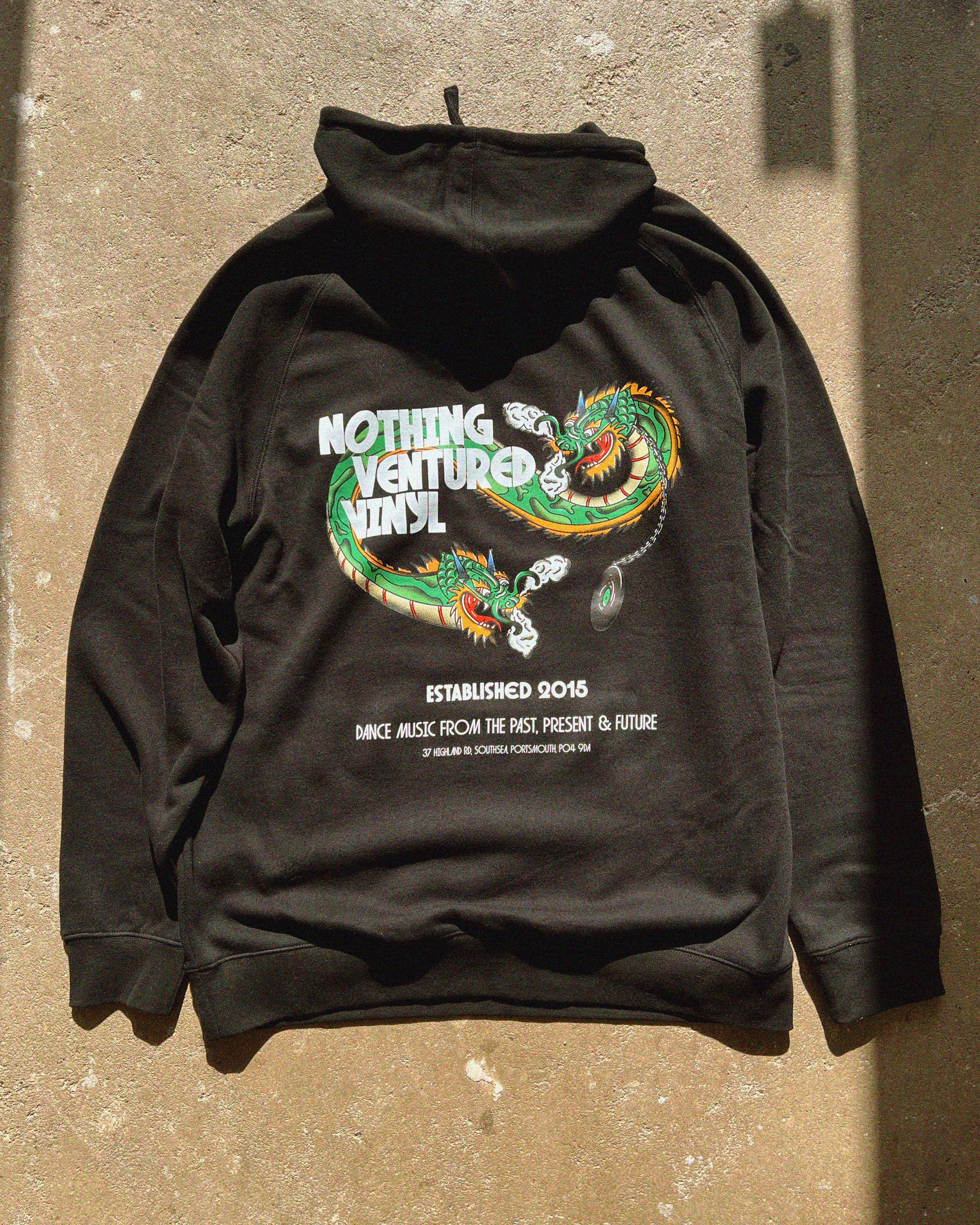 NVV Black 'Dragon' Hoodie - Back Print