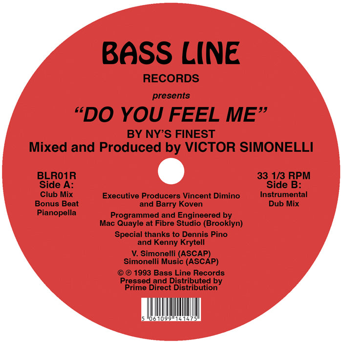 NY’s Finest - Do You Feel Me [12 Inch Red Vinyl, Reissue, Bassline Records, Side B]