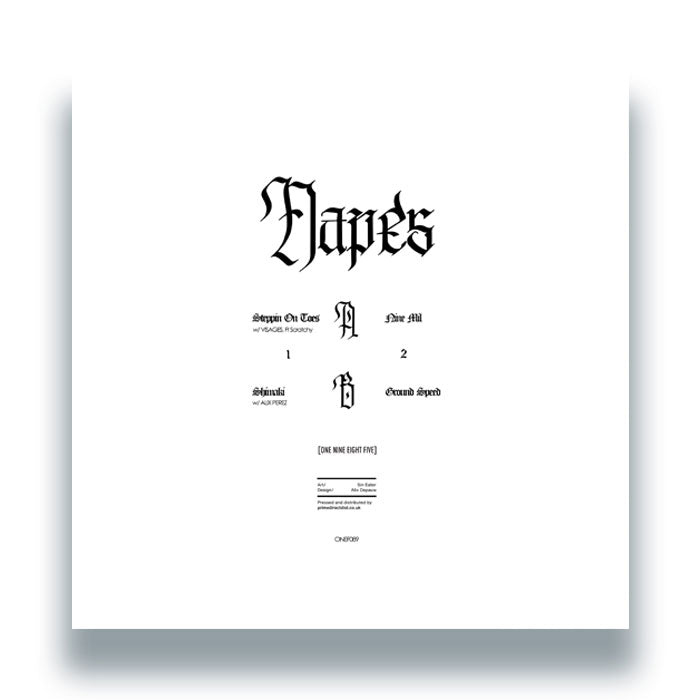 Napes - Steppin On Toes EP [12 Inch White Vinyl, 1985 Music, Back Cover]