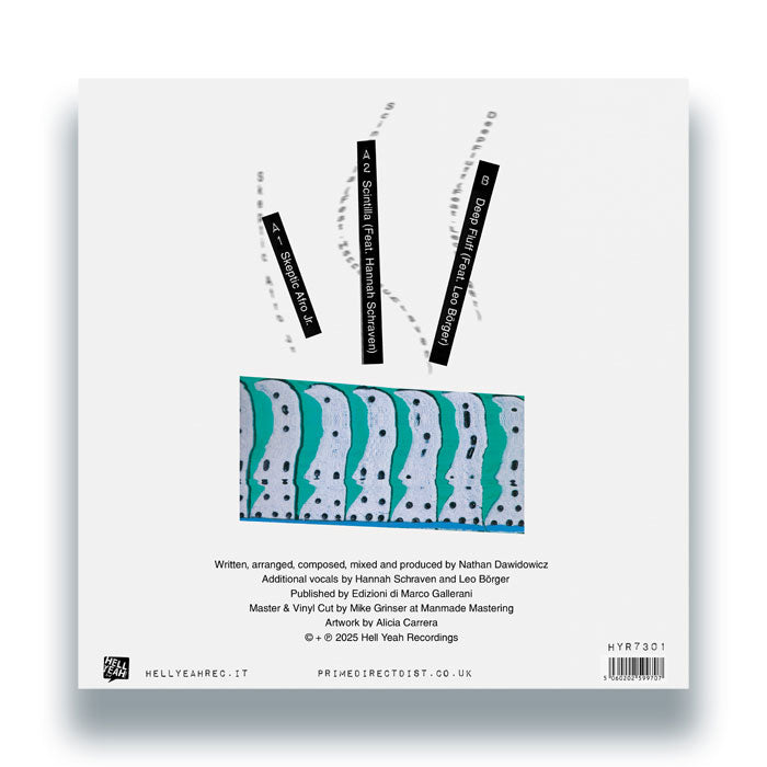 Nathan Dawidowicz - Fluff [12 Inch Vinyl LP, Hell Yeah Recordings, Back Cover]