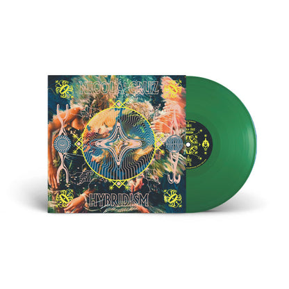Nicola Cruz - Hybridism [12" Green Vinyl, Multi Culti, Front Cover and Record]