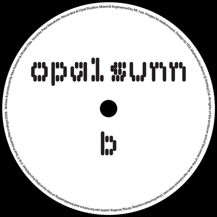 Opal Sunn - Liquid [12 Inch Vinyl, Test Pressing Recordings, Side B]