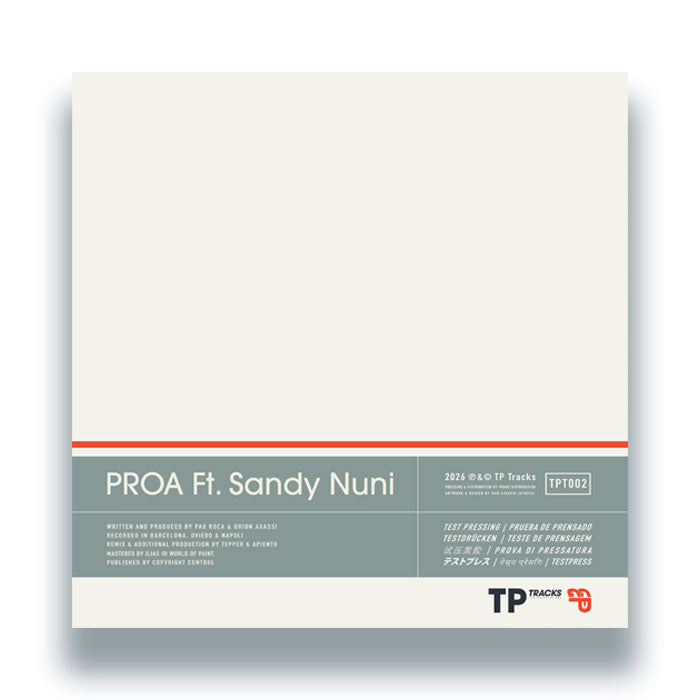 PROA Ft. Sandy Nuni - Incondicional [12 Inch Vinyl, Test Pressing Tracks, Back Cover]