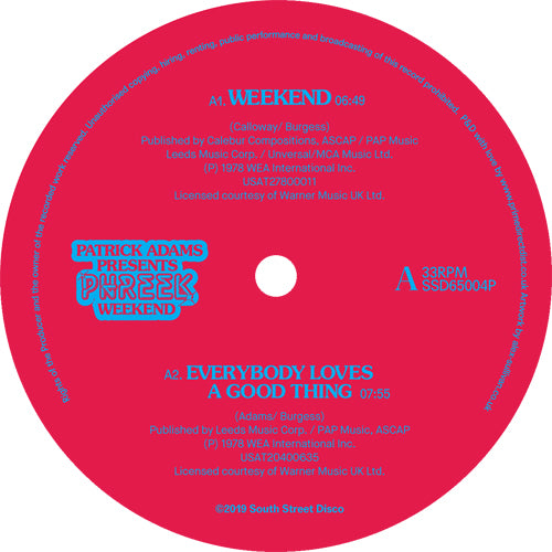 Patrick Adams Presents Phreek - Weekend [12 Inch Vinyl, South Street Disco, Side A]