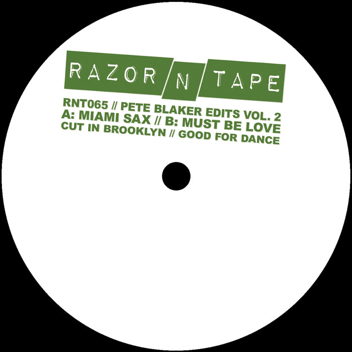 Pete Blaker - Pete Blaker Edits 2 [12 Inch Vinyl, Razor-N-Tape Records, Side A]
