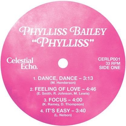 Phylliss Bailey - Phylliss (reissue) [12 Inch Vinyl LP, Celestial Echo, Picture Sleeve, Side One]