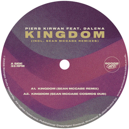 Piers Kirwan Ft Dalena - Kingdom (Sean McCabe Remixes) [12 Inch Vinyl, Boogie Café Records, Side A]