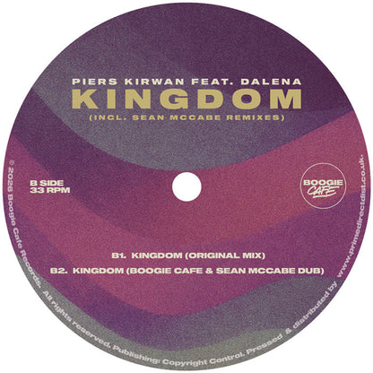 Piers Kirwan Ft Dalena - Kingdom (Sean McCabe Remixes) [12 Inch Vinyl, Boogie Café Records, Side B]
