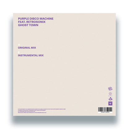 Purple Disco Machine feat. Retrosonix - Ghost Town [12" Vinyl, Sweat It Out, Back Cover]