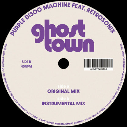 Purple Disco Machine feat. Retrosonix - Ghost Town [12" Vinyl, Sweat It Out, Side B]