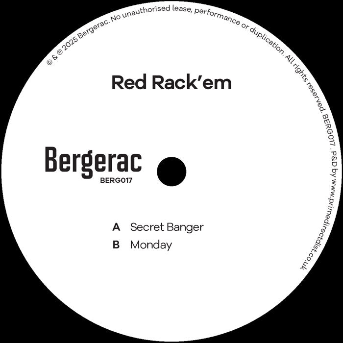Red Rack'em - Secret Banger [12" Vinyl, Bergerac, Side A]