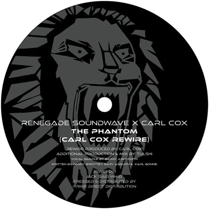 Renegade Soundwave - The Phantom (Carl Cox Rewire) / Probably A Robbery (Mr.C Rewire) [12 Inch Vinyl, Jack Said What Records, Side A]