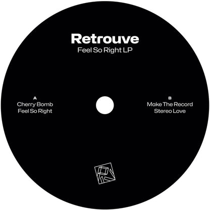 Retrouve - Feel So Right LP [12" 2xLP Vinyl, Blue & White Marble Effect, Side A]
