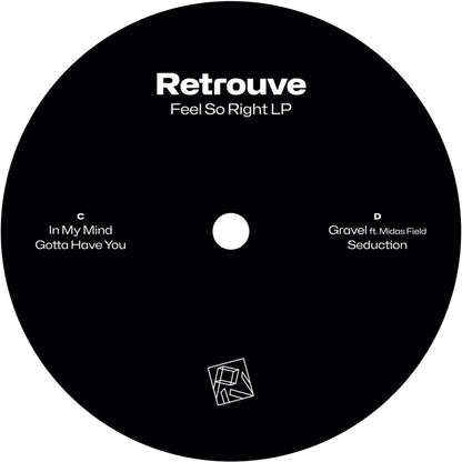 Retrouve - Feel So Right LP [12" 2xLP Vinyl, Blue & White Marble Effect, Side C]