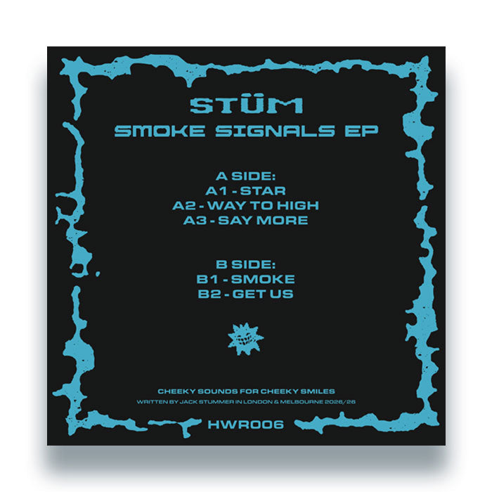STUM - Smoke Signals EP [12 Inch Vinyl, Happy Wax Records, Back Cover]