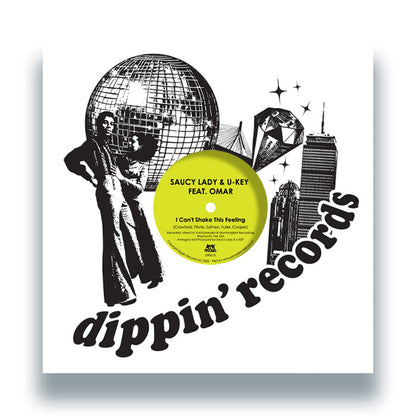Saucy Lady & U-KEY Featuring Omar - I Can’t Shake This Feeling - 12" Vinyl, Front