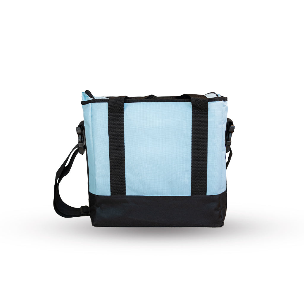 Selektor Messenger Bag - Light Blue & Black, Back Side