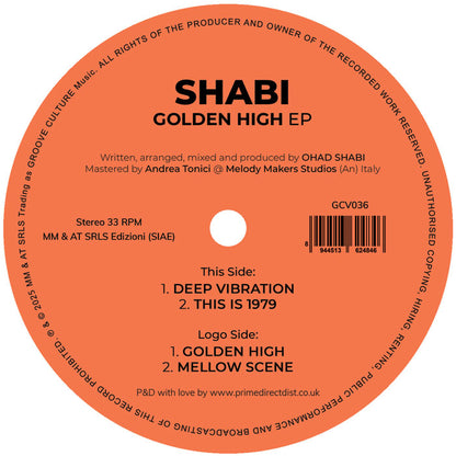 Shabi - Golden High EP [12 Inch Vinyl, Groove Culture, Side B]