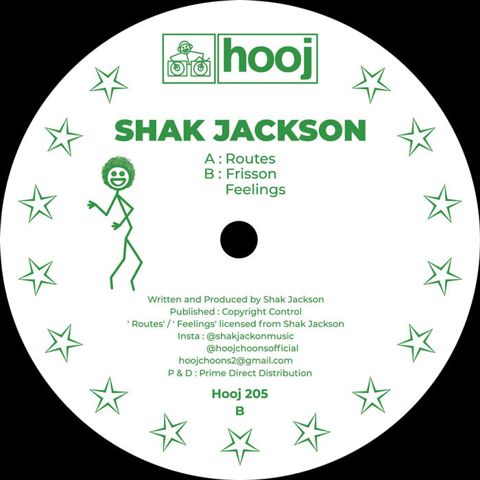 Shak Jackson - Routes [12 Inch Vinyl, HOOJ Records, Side B]