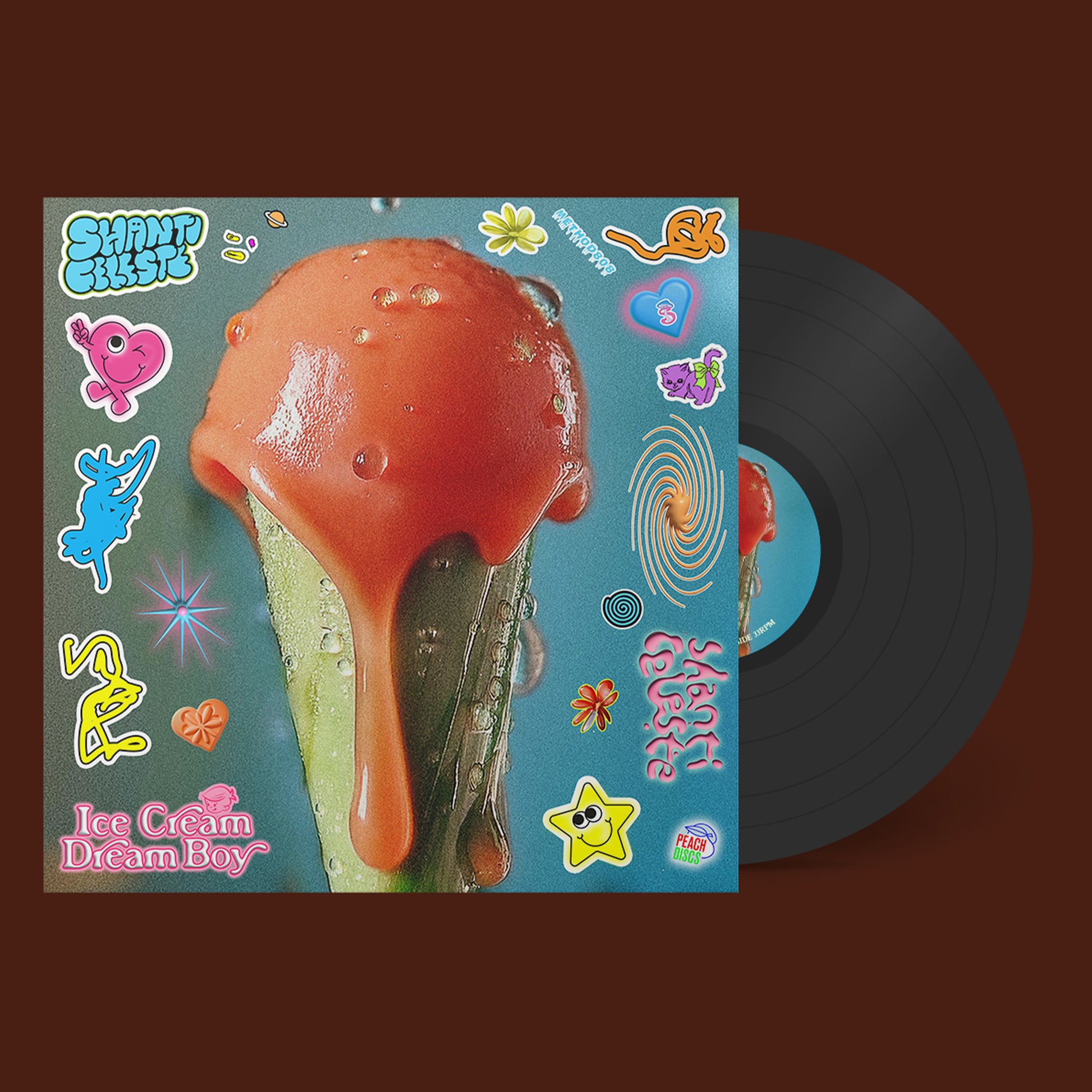 Shanti Celeste - Ice Cream Dream Boy - 12" Vinyl, Method 808 x Peach Discs