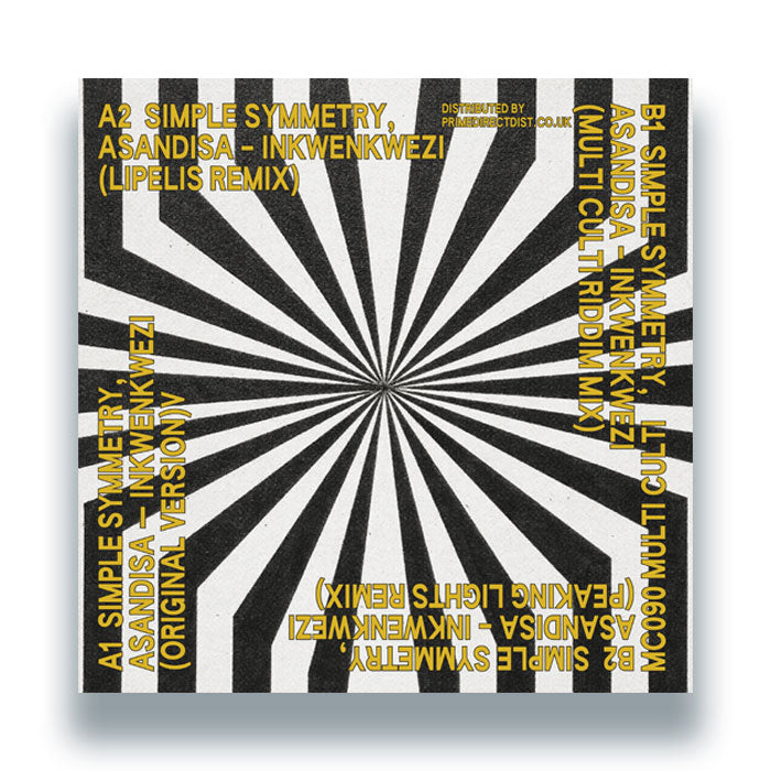 Simple Symmetry & Asandisa - Inkwenkwezi [12 Inch Vinyl, Multi Culti Records, Back Cover]