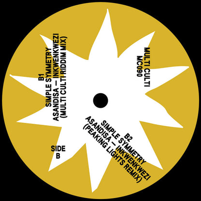 Simple Symmetry & Asandisa - Inkwenkwezi [12 Inch Vinyl, Multi Culti Records, Side B]