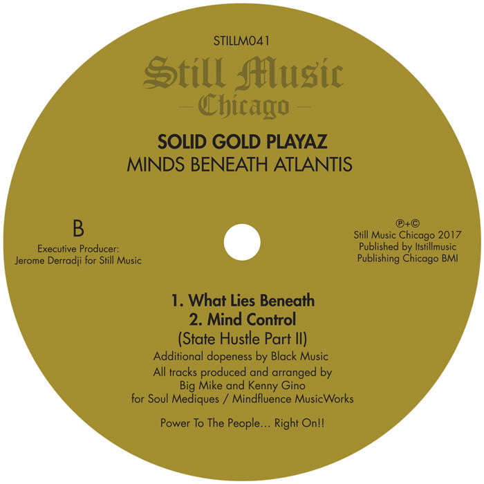 Solid Gold Playaz - Minds Beneath Atlantis E.P [12 Inch Vinyl, Still Music Chicago Records, Side B]