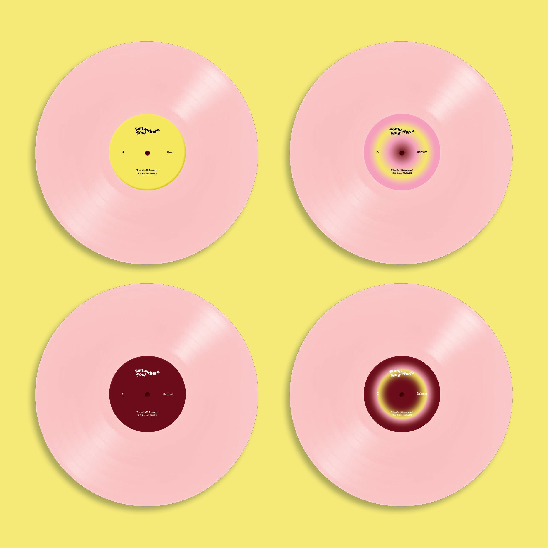 Somewhere Soul: Rituals Vol 1 [12" Pink Double LP, Re:Warm, Vinyls Front and Back]