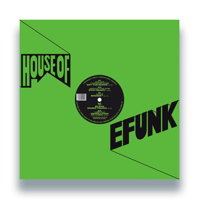 Soul Clap, Baronhawk Poitier, Hercules & Love Affair, Kai Alcé, Jmt, Lauren Flax – EFUNK Volume V [12 Inch Vinyl, House of EFUNK Records, Front Cover]