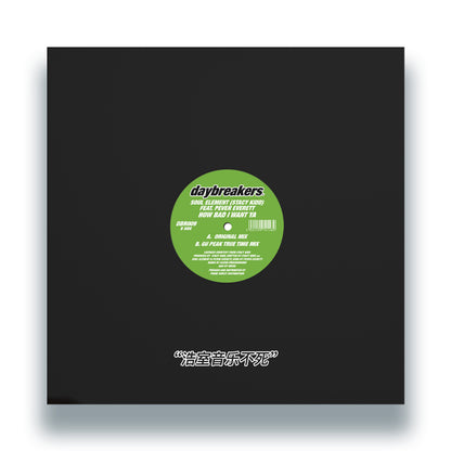Soul Element (Stacy Kidd) Feat. Peven Everett - How Bad I Want Ya [12 Inch Vinyl, Daybreakers, Back Cover]