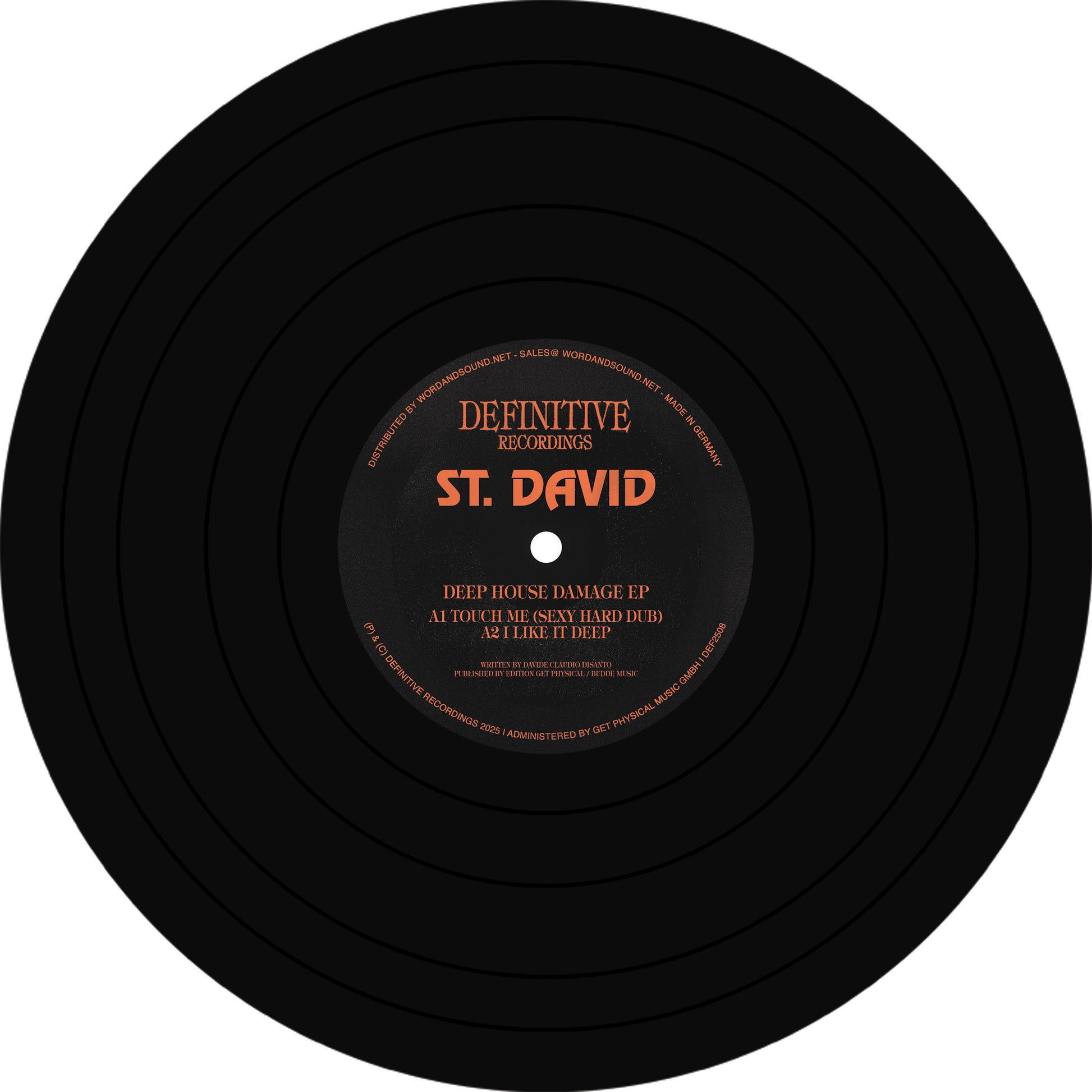 St. David - Deep House Damage EP [12 Inch Vinyl, Definitive Recordings]