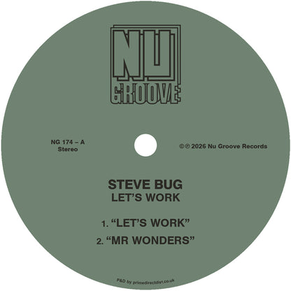 Steve Bug - Let’s Work [12 Inch Vinyl, Nu Groove Records, Side A]
