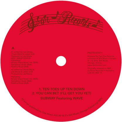 Subway Featuring Wave - Ten Toes Up [12 Inch Vinyl, Past Due Records, Side A]