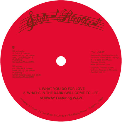 Subway Featuring Wave - Ten Toes Up [12 Inch Vinyl, Past Due Records, Side B]