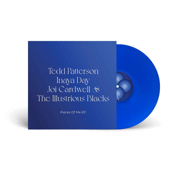 Tedd Patterson / The Illustrious Blacks / Inaya Day / Joi Cardwell - Pieces Of Me EP [12 Inch Blue Vinyl, SoSure Music, Front Cover]