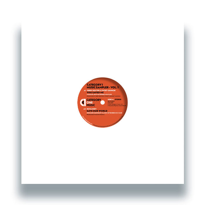 Terry Dexter&nbsp;/ Ed Ramsey / Shawn Christopher / Lee Wilson - Category 1 Music Sampler - Vol. 1 [12" Vinyl, Category 1, Front Cover]