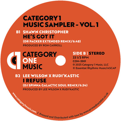 Terry Dexter&nbsp;/ Ed Ramsey / Shawn Christopher / Lee Wilson - Category 1 Music Sampler - Vol. 1 [12" Vinyl, Category 1, Side B]
