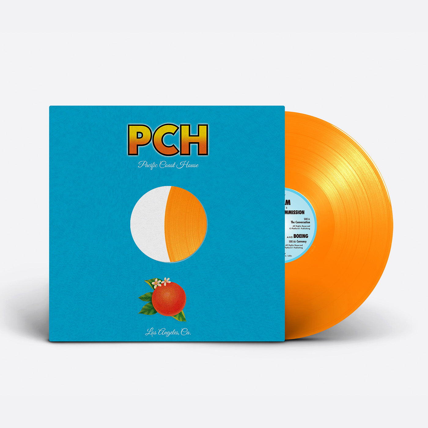 The Coastal Commission / Boing - The Conversation / Currency [12 Inch Orange Vinyl, Pacific Coast House Records, Side 1]