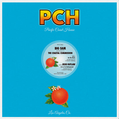 The Coastal Commission / Jesse Outlaw - On The Rocks / I'm Underground [12 Inch Orange Vinyl, Pacific Coast House, Side A]