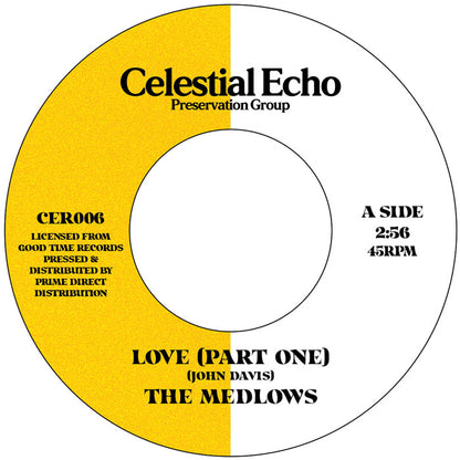 The Medlows - Love (Part One) (w/ Admin Edit) [7 Inch Vinyl, Celestial Echo, Side A]