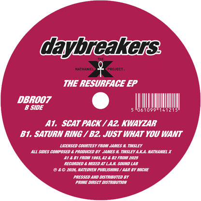 The Nathaniel X Project - The Resurface EP [12 Inch Vinyl, Daybreakers, Side B]