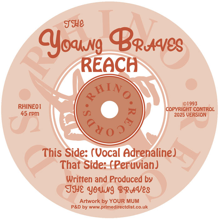 The Young Braves - Reach [12 Inch Vinyl, Rhino Records, Side B]