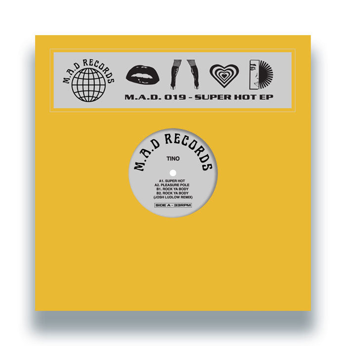 Tino - Super Hot EP [12 Inch Vinyl, Make A Dance, M.A.D Records, Front Cover]