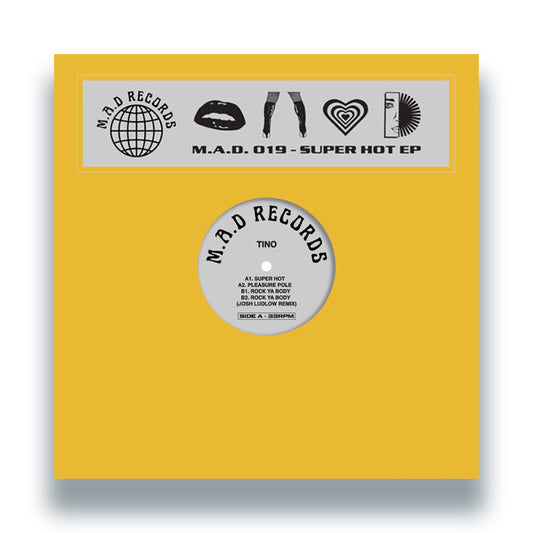 Tino - Super Hot EP [12 Inch Vinyl, Make A Dance, M.A.D Records, Front Cover]