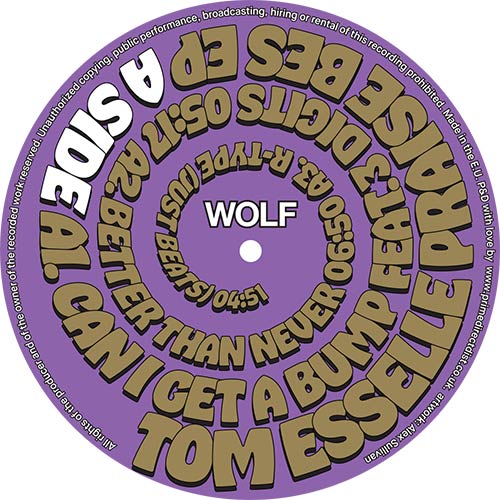 Tom Esselle - Praise Bes EP [12 Inch Vinyl, WOLF Music, Side A]