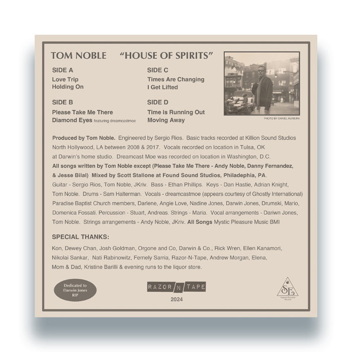 Tom Noble Presents: House of Spirits [2x12 Inch Vinyl, Double LP, Razor-N-Tape Reserve, Back Cover]