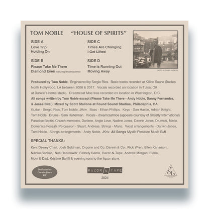Tom Noble Presents: House of Spirits LP, Vinyl Back Side