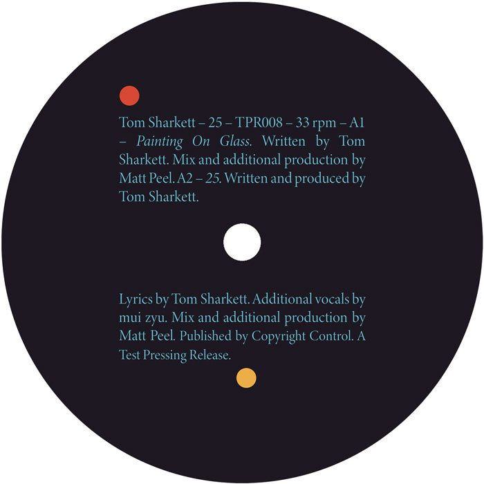 Tom Sharkett - 25 [12 Inch Vinyl, Test Pressing Recordings, Side A]