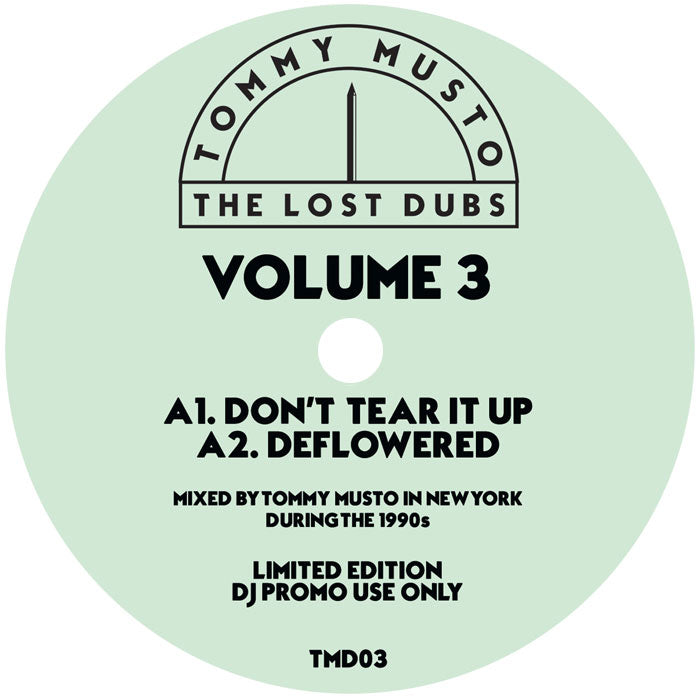 Tommy Musto - The Lost Dubs - Vol 3 [12 Inch Vinyl, LOSTDUBS Records, Side A]