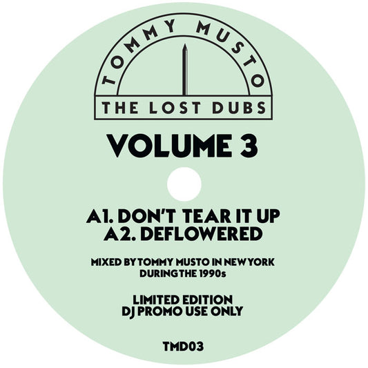 Tommy Musto - The Lost Dubs - Vol 3 [12 Inch Vinyl, LOSTDUBS Records, Side A]